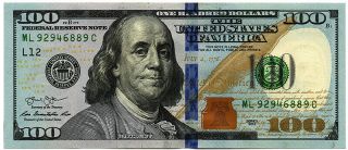 Us $100 Usa United States Of America 100 Dollars Gem Unc