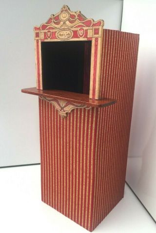 Vintage Punch & Judy Show Puppet Theatre Toy Shop Seaside Dolls House Dollhouse