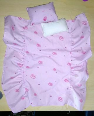 Barbie Or Same Size Dolls Blanket And Pillows
