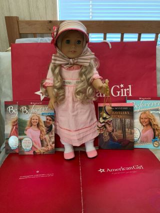 American Girl Doll Caroline With Accessories And Books