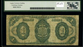 1891 $1 Treasury Note Fr.  352 Very Good B52255886 2