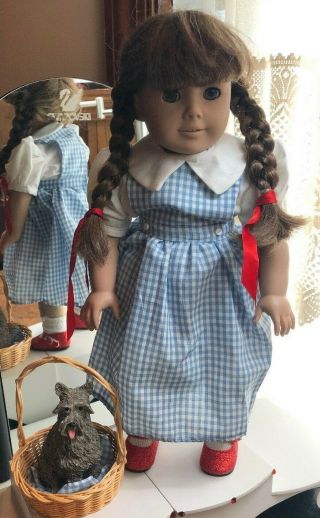 American Girl Doll As Dorothy From Wizard Of Oz With Toto