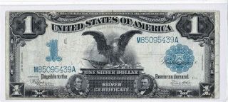 1899 $1 Black Eagle Silver Certificate Large Fr - 236 Note Rich Colors