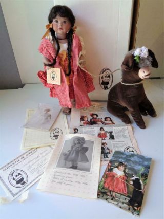 1990 Wendy Lawton The Blessing Doll Of Mexico Mexican Tag Donkey