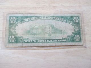 1929 $10 THE FIRST NATIONAL BANK OF GALLIPOLIS,  OHIO LOW SERAIL 68 RARE 2