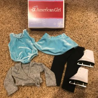 American Girl Doll 2 In 1 Ice Skating Set - Figure Skating Outfit - Box