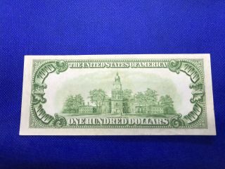 1934 $100 ONE HUNDRED DOLLAR BILL FEDERAL RESERVE NOTE Uncirculated Lime C 2