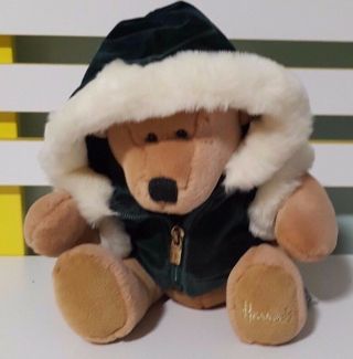 Harrods Promotional Teddy Bear Plush Toy Souvenir Soft Toy About 21cm Seated