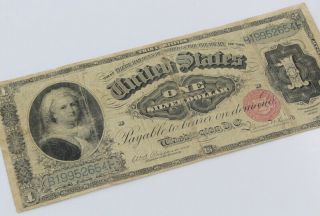 UNITED STATES 1886 $1 MARTHA WASHINGTON LARGE SILVER CERTIFICATE 7231 - 10 3