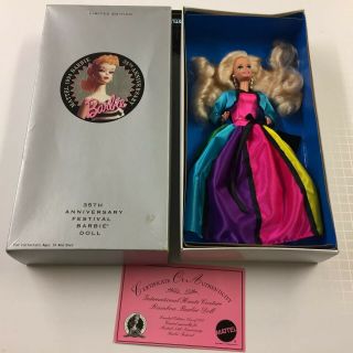 1994 Barbie Doll Haute Couture Rainbow 35th Anniversary Festival