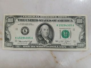 Old Style $100 Bill Series 1974