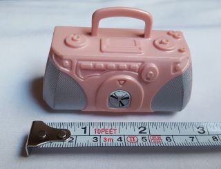 Dance N Flex Barbie Doll Pink Boombox Stereo Radio Cd Player Pre - Owned Cute Toy