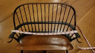 Windsor Style Wooden Doll Bear Bench Settee Furniture 15 