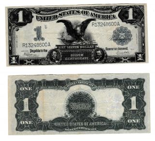 1899 $1 Silver Certificate.  " Black Eagle " Fr 236.  Speelman Circulated