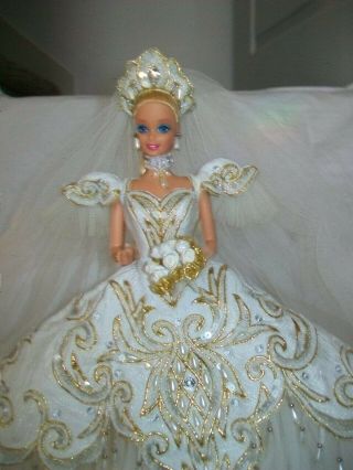 Bob Mackie Empress Bride Barbie Doll Is Out Of Box 1992