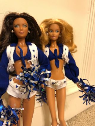 Dallas Cowboys Cheerleaders 2008 Barbie Doll Both Brunette And Blonde