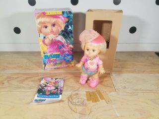 Vintage Galoob Baby Face Doll So Loving Laura W/ Box,  Paper & Charm Necklace /5