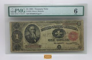 Fr 352 1891 Large Treasury Note Dollar $1,  Pmg G 6 - 17254