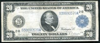 Fr.  970 1914 $20 Frn Federal Reserve Note York,  Ny Very Fine,