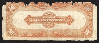 FR.  1200 1922 $50 Gold Certificate Speelman White - Low Grade 2