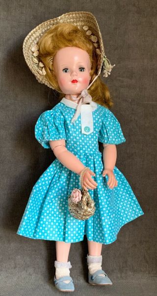 Pretty Vintage 17 " Sweet Sue Hard Plastic & Vinyl Walker All Doll