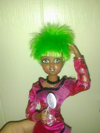 Barbie Lollipop Girl Afirican American Bebe From Barbados Green Hair Doll