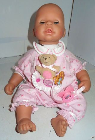Zapf Creations 2002 Baby Doll Interactive Annabell Paci Bear Non - Toy 16 "
