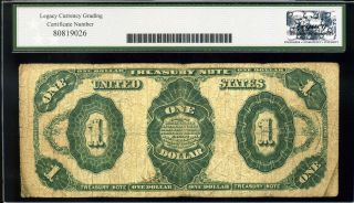 1891 $1 FR.  351 Large Size One Dollar Treasury Note SN B32785189 Very Good 2