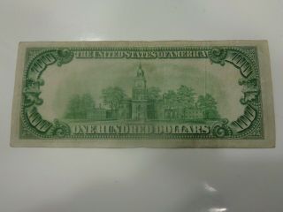 1934 A - US Federal Note One Hundred Dollar Bill 2