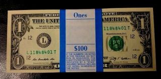 , Gem 2009 $1 Fancy Serial Numbered Notes