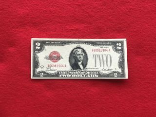 Fr - 1502 1928 A Series $2 Red Seal Us Legal Tender Note About Uncirculated