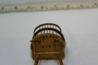 Doll House Miniature Hand Crafted Signed Chair 2