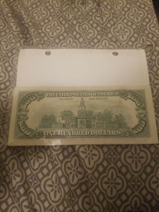 Star Note One Hundred Dollar Bills Circulated 1990,  Real Money 3