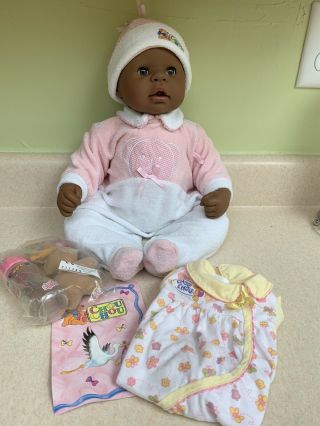 Interactive Chou Chou 19” African American Baby Doll And Accesseries.