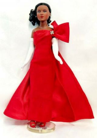 Tiny Kitty Collier " Crimson Glamour " Dottie 2005 Tonner Black 10 " Doll Red Dress