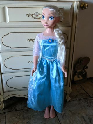 Disney Elsa Doll 38 " Tall From Frozen