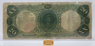 Fr.  147 1880 Large Size Legal Tender $20,  Small Red,  Scalloped - 17116 2