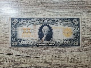 Series 1922 $20 Gold Certificate Fr1187 Large Size Currency Twenty Dollars