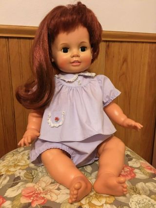 Ideal 1972 73 Big Baby Crissy Chrissy Doll W/two 6 Month Outfits