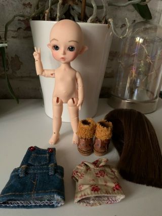 BJD recast Lati Yellow with clothes and wig 3