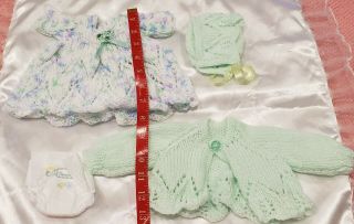 Micro Preemie Baby Doll Ooak Clothes Set Mini Reborn Doll