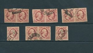 Netherlands 1852 Imperf (10 Stamps) (bka 3009