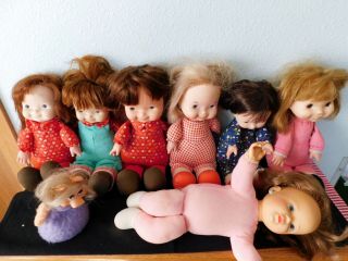 (6) Fisher Price Lapsitter Dolls 200 201 202 203 Love 