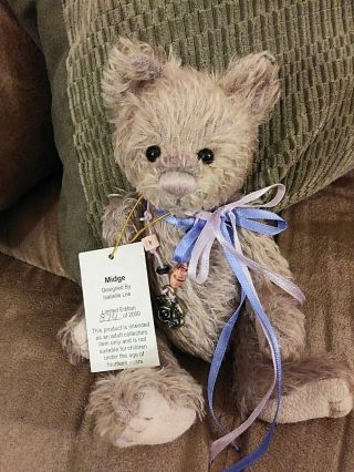 Cute Little Charlie Bears Minimo " Midge " Isabelle Lee Mohair Bear W/tag & Bag