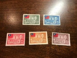 Mnh Roc Taiwan China Stamps Sc1052 - 56 President Set Of 5 Vf