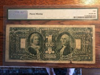 1896 $1.  00 EDUCATIONAL SILVER CERTIFICATE,  PMG 8 Very Good 2