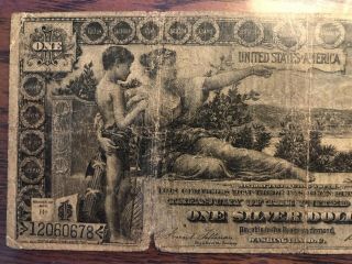 1896 $1.  00 EDUCATIONAL SILVER CERTIFICATE,  PMG 8 Very Good 3