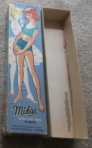 Vintage Midge Titian Doll Box Only Tlc