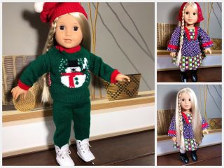 American Girl 2017 Julie Doll - Tight Limbs - Plus 2 Outfits - Euc