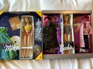 35th Anniversary Barbie,  Midge Dolls Nib,  1997,  1993